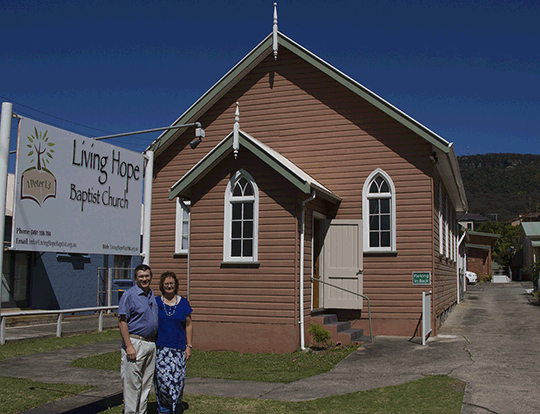 Us at church